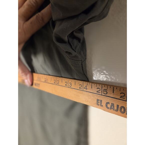 5.11 Tactical Ripstop Olive Green Shirt Size L Multi Pocket Vented Backside - Picture 10 of 13